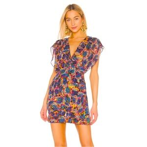 Saloni Multicolor Printed Brooke Summer Dress size 6